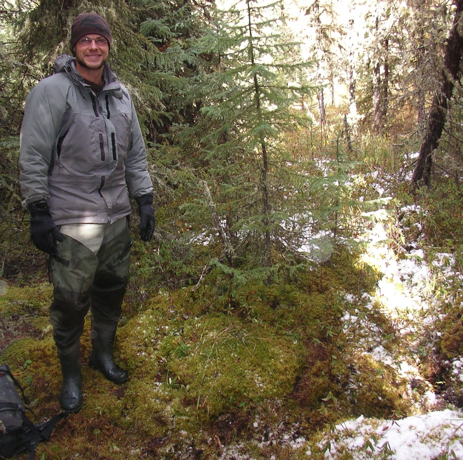 Dru at a peat hummock hibernacula for toad ER at the boreal area